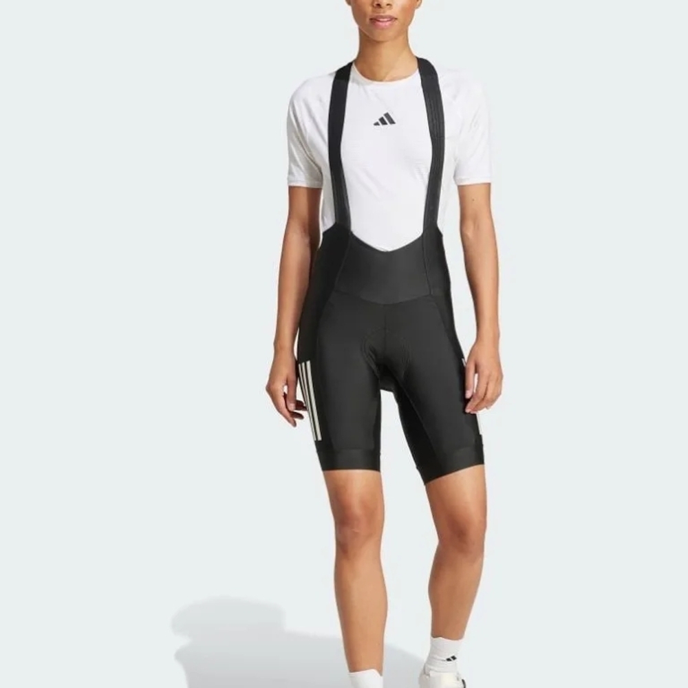 Adidas Primeblue Women's Black Cycling Bike Shorts with Straps NEW With Tag